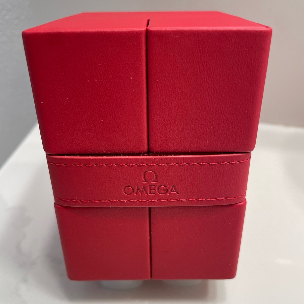 🆕 Red Omega Watch Box (Box Only)